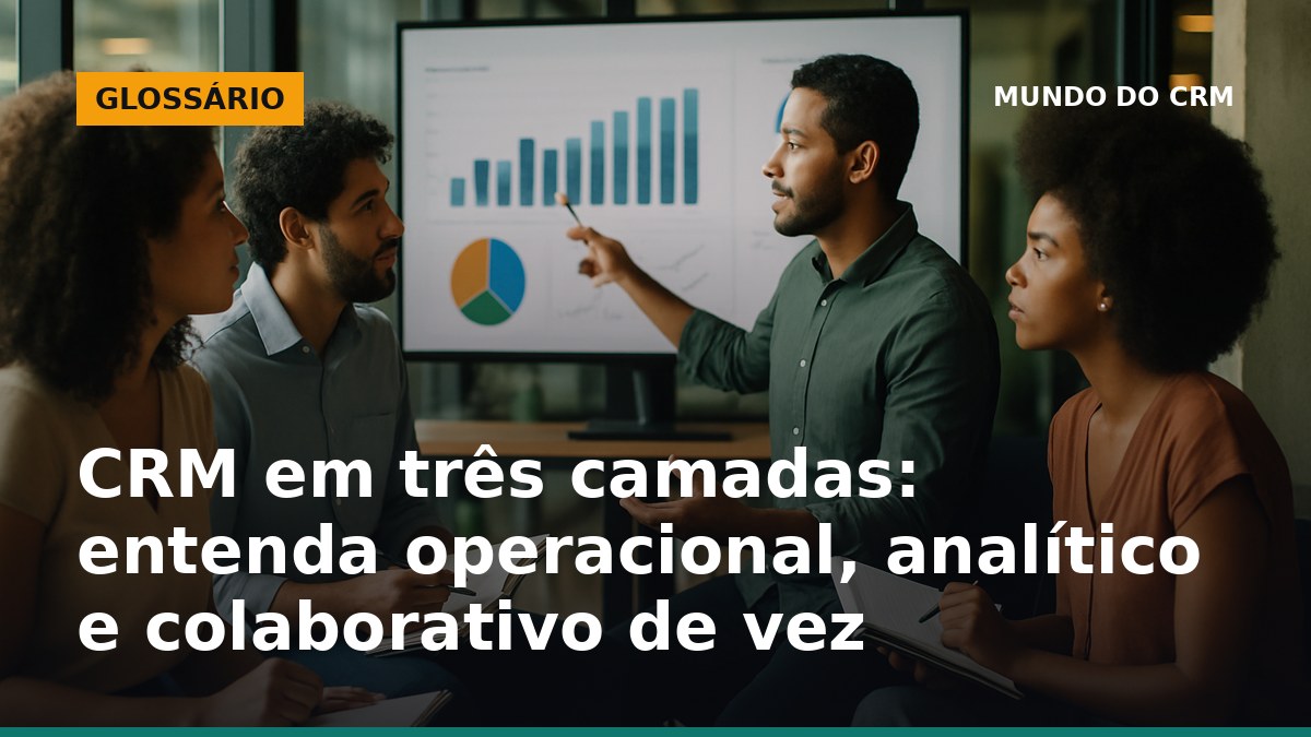 Equipe analisando dados de CRM operacional, analítico e colaborativo em escritório brasileiro